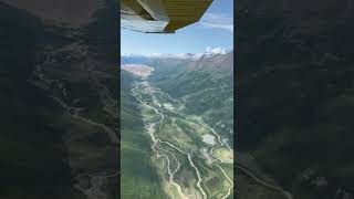 Flying Above Wrangell St Elias National Park Alaska