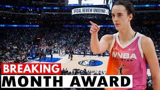 Caitlin Clark named WNBA rookie of the month for the fourth time this season