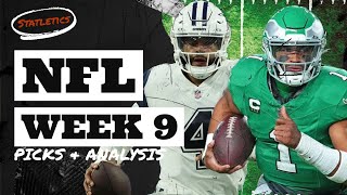 NFL Week 9 Predictions & Favorite Picks ATS + NFL Week 8 Biggest Takeaways