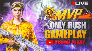 BOOM BAAM RUSH GAMEPLAY  🔥 BGMI LIVE W Vision Playz || ROAD TO 6K SUBSCRIBERS | !insta !discord