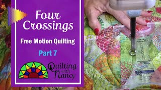 Free Motion Quilting - Four Crossing - Part 7