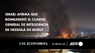 Israel afirma que bombardeó el cuartel general de inteligencia de Hezbolá en Beirut