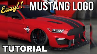 Realestic Mustang Logo Design Car parking multiplayer