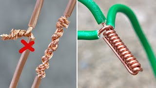 How to Twist Electric Wire Together & Useful Tricks | Thaitrick