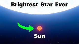 Sun VS The Brightest Star In The Universe (R136a1)