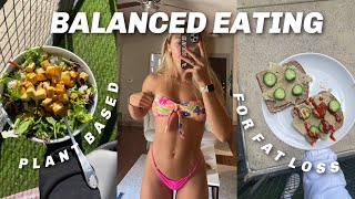 WHAT I EAT IN A DAY BALANCED & PLANT BASED | calorie deficit