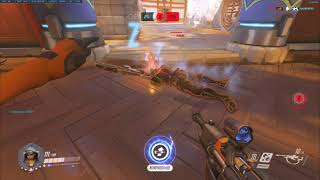 Overwatch - Ana sleeps Ulting Soldier 76 - بعد ما شاب ودوه الكتّاب