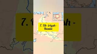 Top 10 Longest Rivers with Countries #shorts