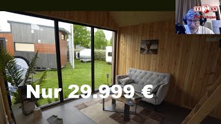 Schluß mit Miete bezahlen! 29.999€ Eigenheim Tinyhouse! 2ZKB! Reaktion auf German TV