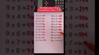 Multiplication Tricks Compilation #math #mathematics#educationcenter#elementaryeducation #homeschool