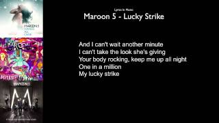 Maroon 5 - Lucky Strike (Lyrics) (HD)