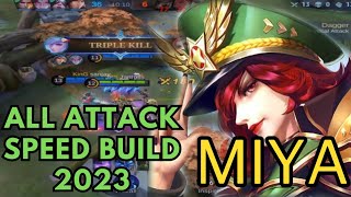 Mobile Legends: Miya Attack Speed Build 2023 | Watch what happen