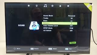 How To Adjust Sound Balance In PEAQ PTV 24H 5024E