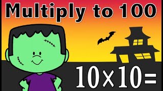 Halloween: Multiply up to 100 Fact Fluency: Math Brain Break