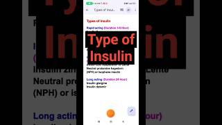 Insulin types #insulin #pharmacology #pharmacy