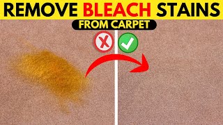 Simple Way to Get old Bleach Stains Out of Carpet