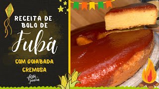 BOLO DE FUBÁ COM GOIABADA!