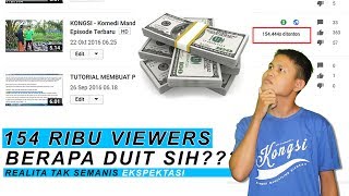 Berapa Penghasilan Yang Saya Dapatkan Dari 154 Ribu Viewers??? | REALITA Tak Semanis EKSPEKTASI