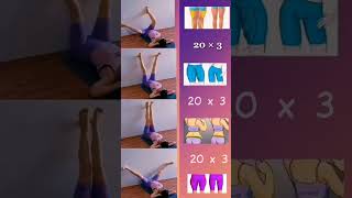 Lazy girl lower body workout #abs #youtube #hsfitworkout #weightloss