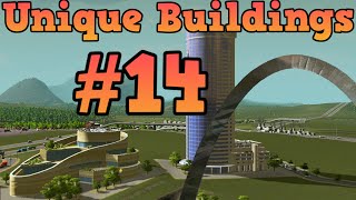 Cities Skylines Unlocking unique buildings Ep14 Statue of Industry, Plaza of the dead