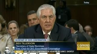 Trump's Sec. of State pick Rex Tillerson couldn't answer basic questions at his hearing