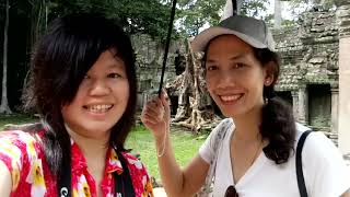 Ta Prohm and Preah Khan Velfie Thai Tourist in Cambodia