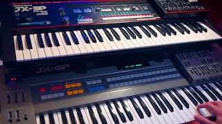 The Roland JX-8P and JX-3P doing serious harm to grumpy moods