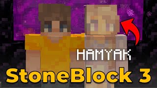 ПОПАЛ в Каменый КУБ всместе с ХАМЯКОМ | Minecraft StoneBlock 3