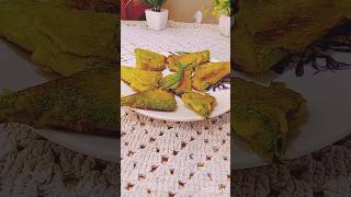 Crispy Pumpkin Leaves Bora| কুমড়ো পাতার বড়া Monsoon Special Kumro Patar Bora #shorts #bora #viral