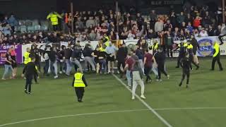 Dundalk FC-Drogheda United derby day fight #fotball #fighting