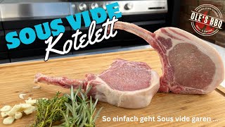 Schweinekoteletts Sous Vide garen mit frischen Kräutern und Olivenöl | Koteletts grillen | #olesbbq