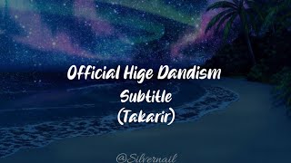 Lirik Official Hige Dandism - Subtitle[Takarir]Ost Silent drama Terjemahan music video(Rom/Kan/indo)