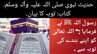 حدیث نبوی صلی اللہ علیہ وآلہ وسلم۔ کتاب: توبہ کا بیان۔ @Islamicvlogs78644