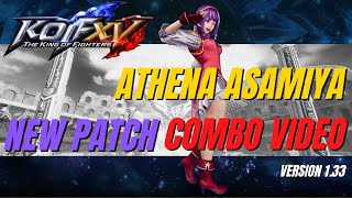 Athena Asamiya - Combo Video 02 - Patch 1.33 [The King of Fighters XV] KOF XV