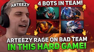 ARTEEZY RAGE on WINDRANGER on BAD TEAM in THIS HARD GAME!