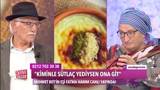 MEHMET AMCANIN SÜTLAÇ YEDİĞİ KADIN STÜDYOYA GELDİ ORTAM GERİLDE O BENLE ÇOK MUTLU SEN NASIL KADINSIN