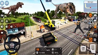 Giant Monster Machine VS High Speed ​​Train Heavy Driving Bus Simulator Indonesia - Android Gameplay