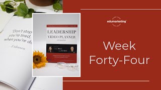 Week Forty-Four Leadership Video Planner - Ginger Bell