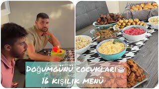 MISAFIR MENÜSÜ | 16 KIŞILIK AÇIK BÜFE | DOĞUM GÜNÜ HAZIRLIĞI | MUTFAKTAN ÇIKAMADIM | VLOG