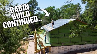 Installing The Deck Roof Ledger Boards & Creating Perfect Hip Joists for Our Cabin Homestead Build