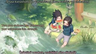 [Lyrics/Çeviri] Naruto Opening 3 [ Kanashimi Wo Yasashisa Ni] (Türkçe/English/Romaji)