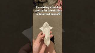 I’m making a dolphin but I forgot record the process 💀 #memes #funyyduck #funny #duck