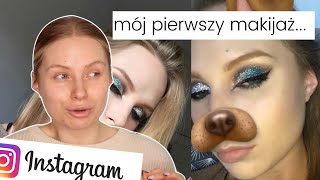 ODWZOROWUJĘ MÓJ PIERWSZY MAKIJAŻ Z INSTAGRAMA