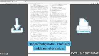 Avtal och certifikat