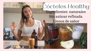 CÓCTELES HEALTHY - hechos con ingredientes naturales, bajos en azúcar, sin jarabes, ni saborizantes.