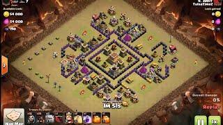 How to 3 star tootsie roll Th8 base after March 2016 update - clash of clans