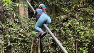 EXPLORING UNDERGROUND WATERFALL CAVE - Quashie River Sink