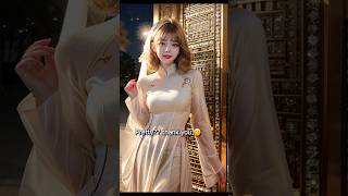 [4k Ai Art] LookBook, Model taking a walk at night, Áo dài model Ma Lora, Night park,