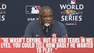 Dusty Baker reacts to losing Yuli Gurriel and being on the verge of winning the World Series