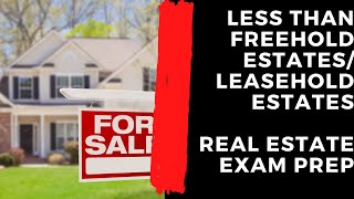 less than freehold estates -- Chapter 12